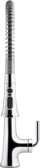 KOHLER Polished Chrome Single Handle Pull Down Kitchen Faucet 