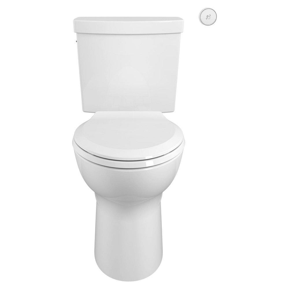 American Standard White 1.28 gpf Elongated Floor Mount Two Piece Toilet 