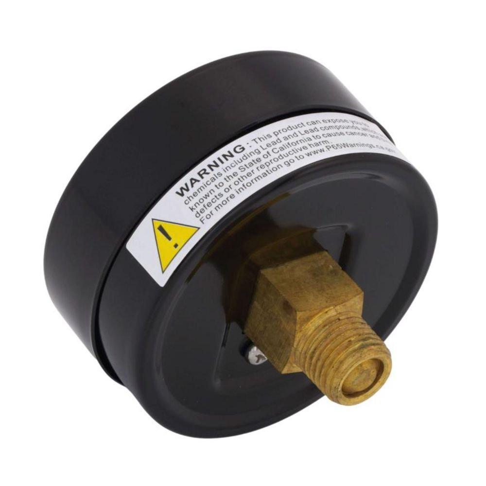 2-1/2" Face Steam Pressure Gauge w/ 1/4" Back NPT Connection for IN-INPV Boilers - 0-30 psi 