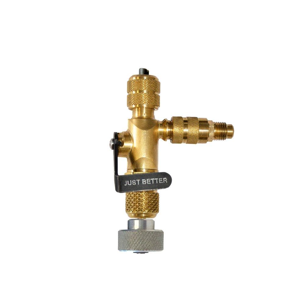 JB Industries Brass Valve Core Removal Tool with Slide Side Port 