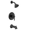 Moen Matte Black Single Handle Single Function Bathtub & Shower Faucet (Trim Only) 