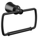 Rectangular Closed Towel Ring in Matte Black