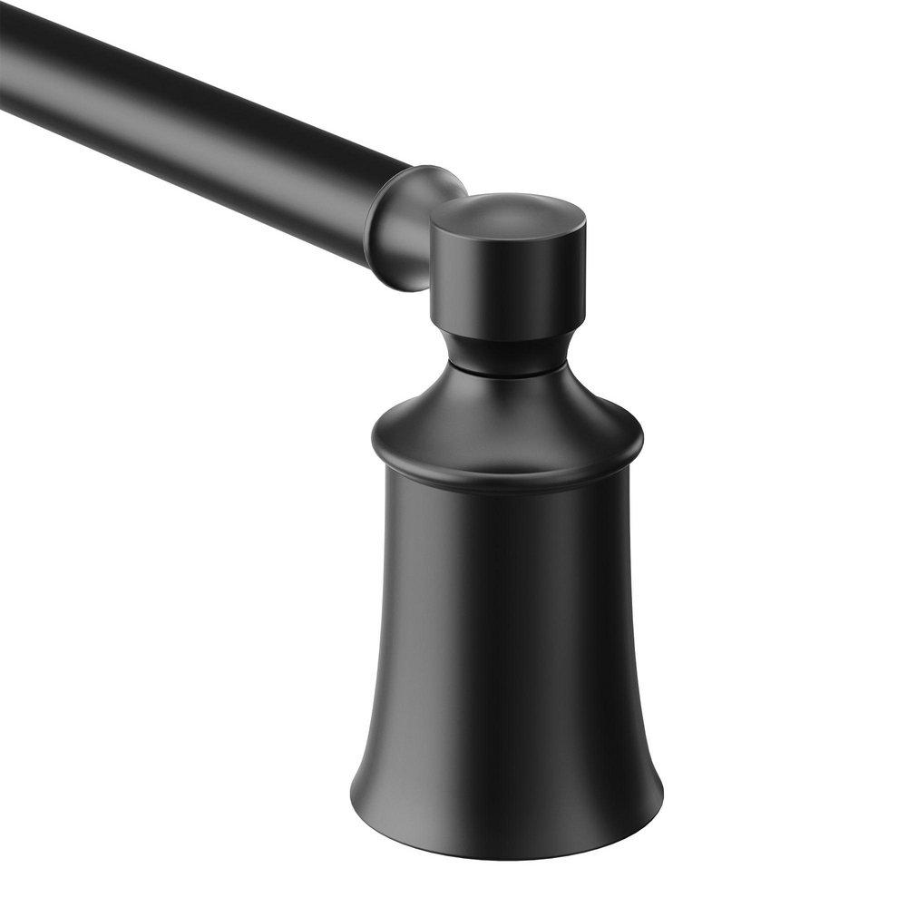 Moen Matte Black 24 in. Towel Bar 