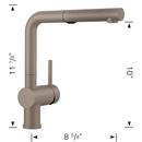 BLANCO Truffle Single Handle Pull Out Kitchen Faucet 