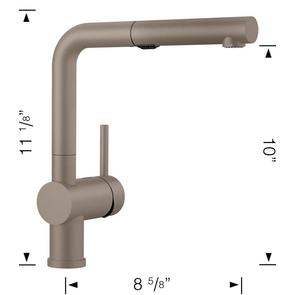 BLANCO Truffle Single Handle Pull Out Kitchen Faucet 