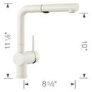 BLANCO White Single Handle Pull Out Kitchen Faucet 