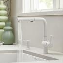 BLANCO White Single Handle Pull Out Kitchen Faucet 