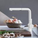 BLANCO White Single Handle Pull Out Kitchen Faucet 