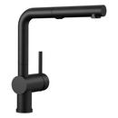 BLANCO Coal Black Single Handle Pull Out Kitchen Faucet 