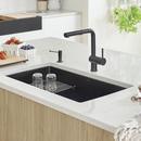BLANCO Coal Black 32 x 19 in. No Hole Granite Composite Single Bowl Undermount Kitchen Sink 