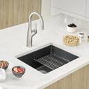 BLANCO Coal Black 20-3/4 x 18 in. No Hole Granite Composite Single Bowl Undermount Kitchen Sink 