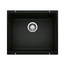 20-7/8 in. Undermount Silgranit Single Bowl Kitchen Sink in Coal Black