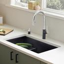 BLANCO Coal Black 30 x 18 in. No Hole Granite Composite Single Bowl Undermount Kitchen Sink 