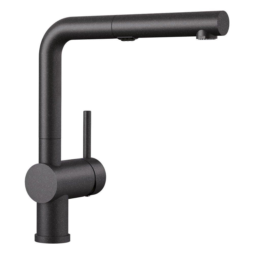 BLANCO Anthracite Single Handle Pull Out Kitchen Faucet 