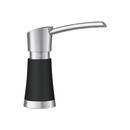 4-3/16 in. 12.5 oz. Kitchen Soap Dispenser in PVD Steel with Coal Black