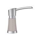 4-3/16 in. 12.5 oz. Kitchen Soap Dispenser in PVD Steel with Concrete Grey