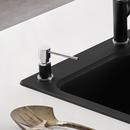 BLANCO Chrome/Coal Black 3-3/4 in. 10 oz. Kitchen Soap Dispenser 