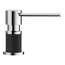 BLANCO Chrome/Coal Black 3-3/4 in. 10 oz. Kitchen Soap Dispenser 