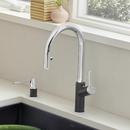 BLANCO Chrome/Anthracite Single Handle Pull Down Kitchen Faucet 