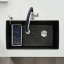 BLANCO Coal Black 33-1/2 x 18-1/2 in. No Hole Granite Composite Single Bowl Undermount Kitchen Sink 