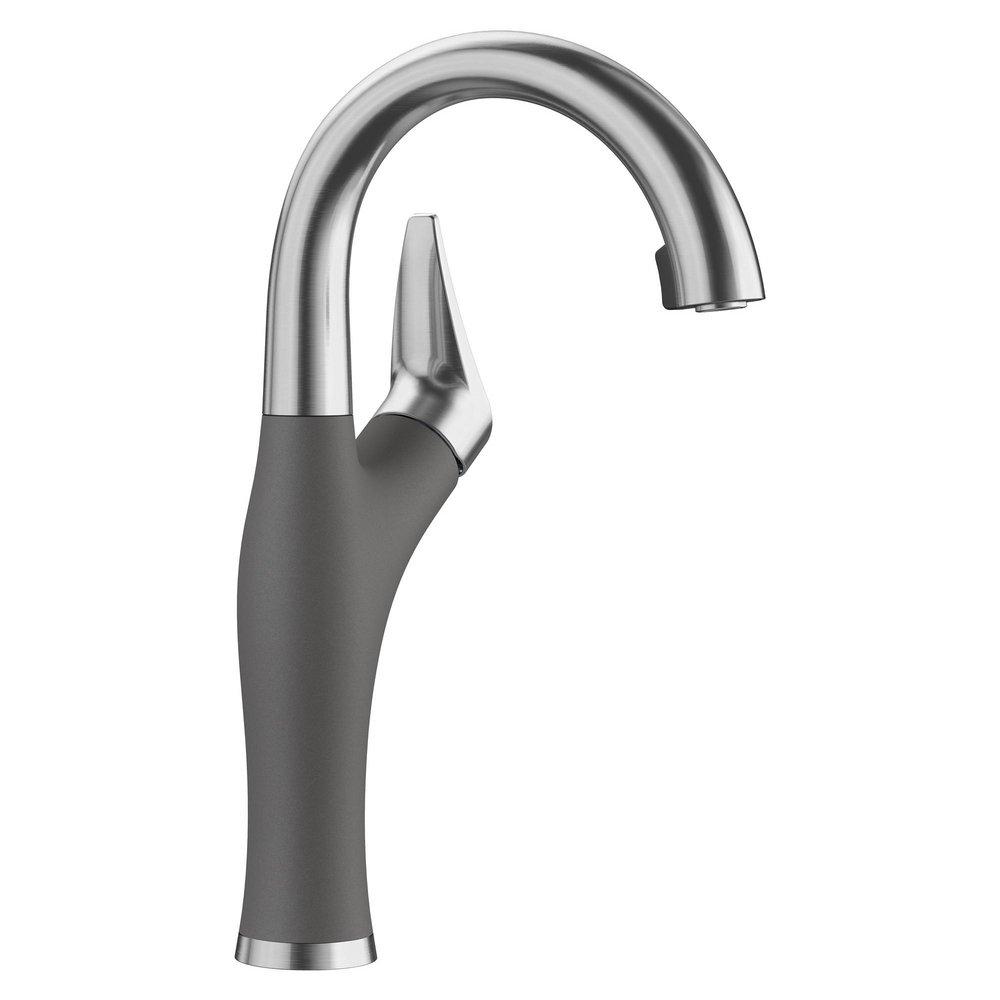 BLANCO PVD Steel/Cinder Single Handle Bar Faucet 