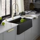 BLANCO Coal Black 30 x 19 in. No Hole Granite Composite Single Bowl Farmhouse Kitchen Sink 