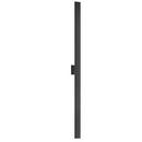 92W 1-Light 72 in. Outdoor Wall Sconce in Black