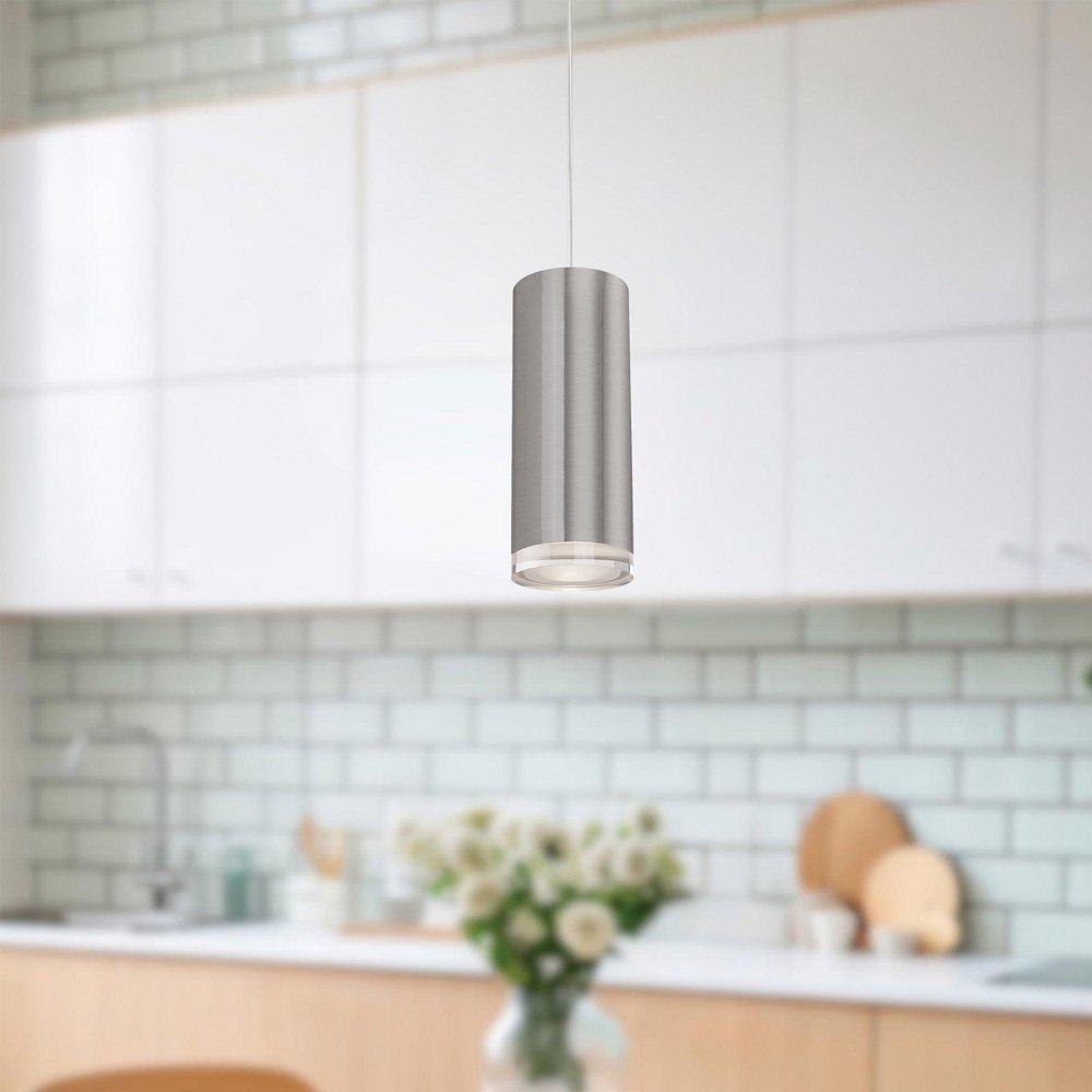 12W 1-Light Integrated LED Pendant&ndash; LED Chrome 