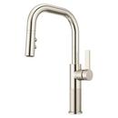 Single Handle Pull Down Kitchen Faucet in Polished Nickel