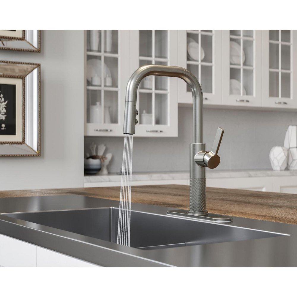 Pfister Stainless Steel Single Handle Pull Down Kitchen Faucet 