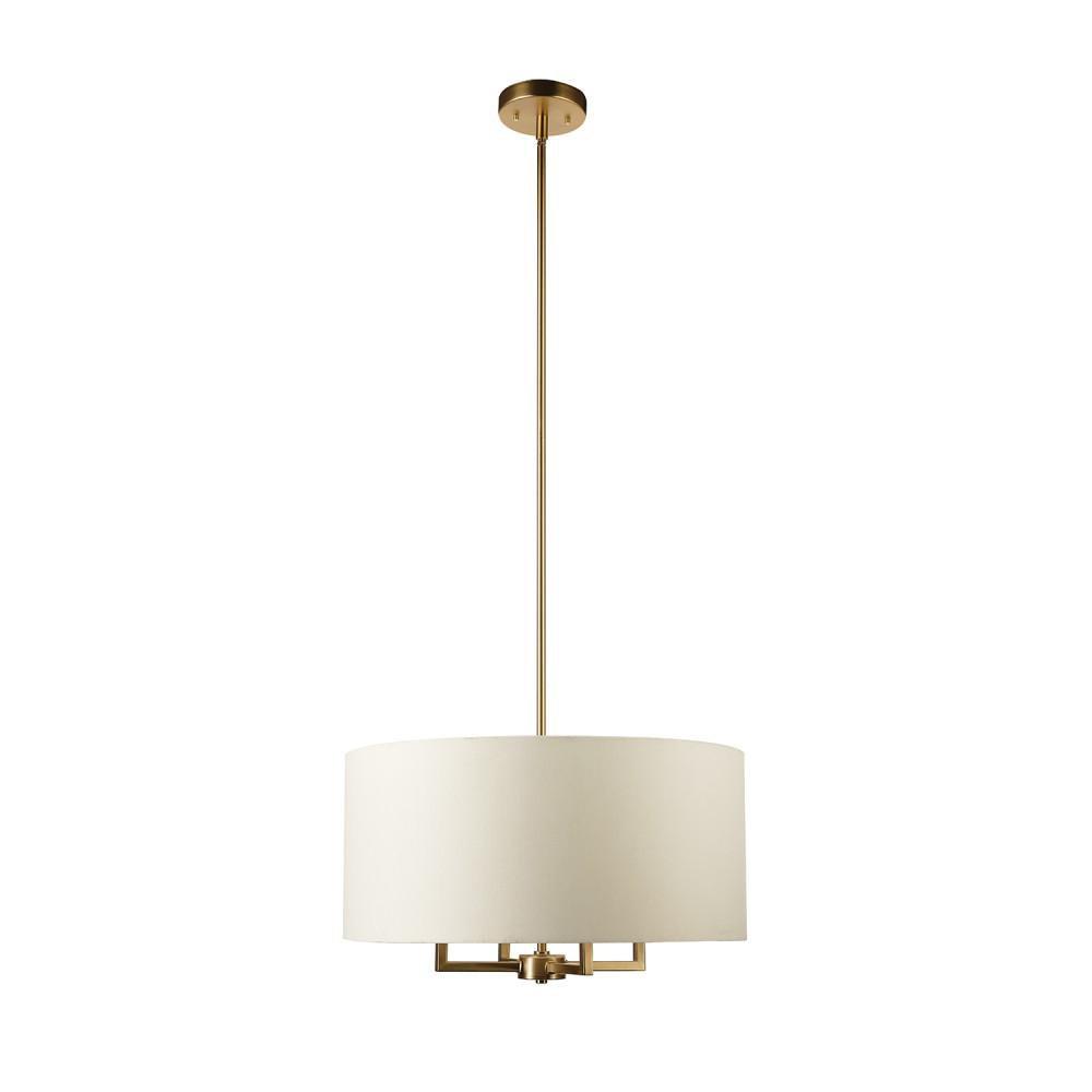 Globe Electric Company Matte Brass 60W 4-Light Medium E-26 Pendant Light 