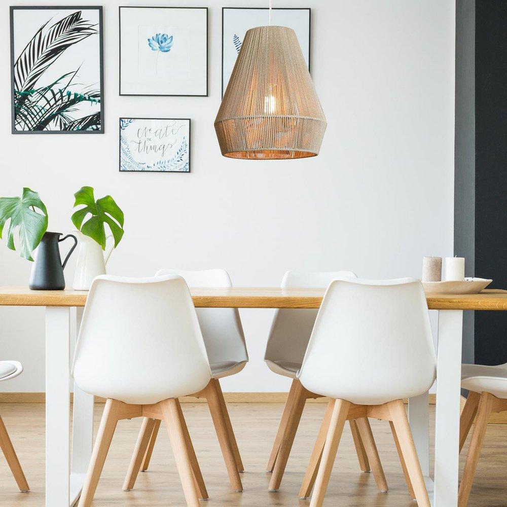 Globe Electric Company Matte White 60W 1-Light Medium E-26 Pendant Light 