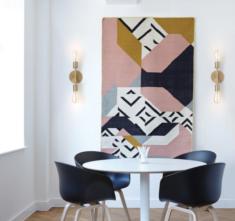 60W 2-Light Medium E-26 Vanity Fixture in Matte Brass 