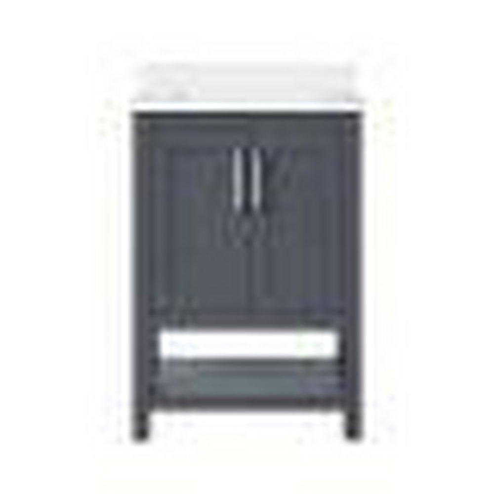 Ove Decor Dark Charcoal 24-1/2 in. Floor Mount Vanity 
