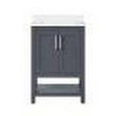 Ove Decor Dark Charcoal 24-1/2 in. Floor Mount Vanity 