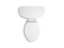 KOHLER White 1.28 gpf Elongated Floor Mount Two Piece Toilet 