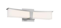18in. 20W 1-Light Integrated LED Vanity Fixture in Brushed Nickel