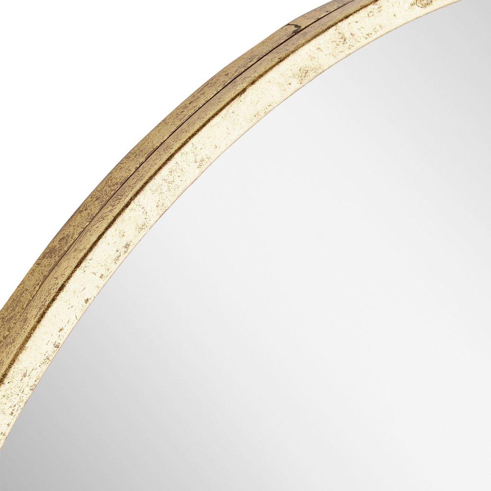 Signature Hardware Gold Leaf 24 in. Oval Vanity Mirror 