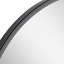 Signature Hardware Gloss Black 24 in. Oval Vanity Mirror 