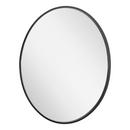 Signature Hardware Gloss Black 24 in. Oval Vanity Mirror 
