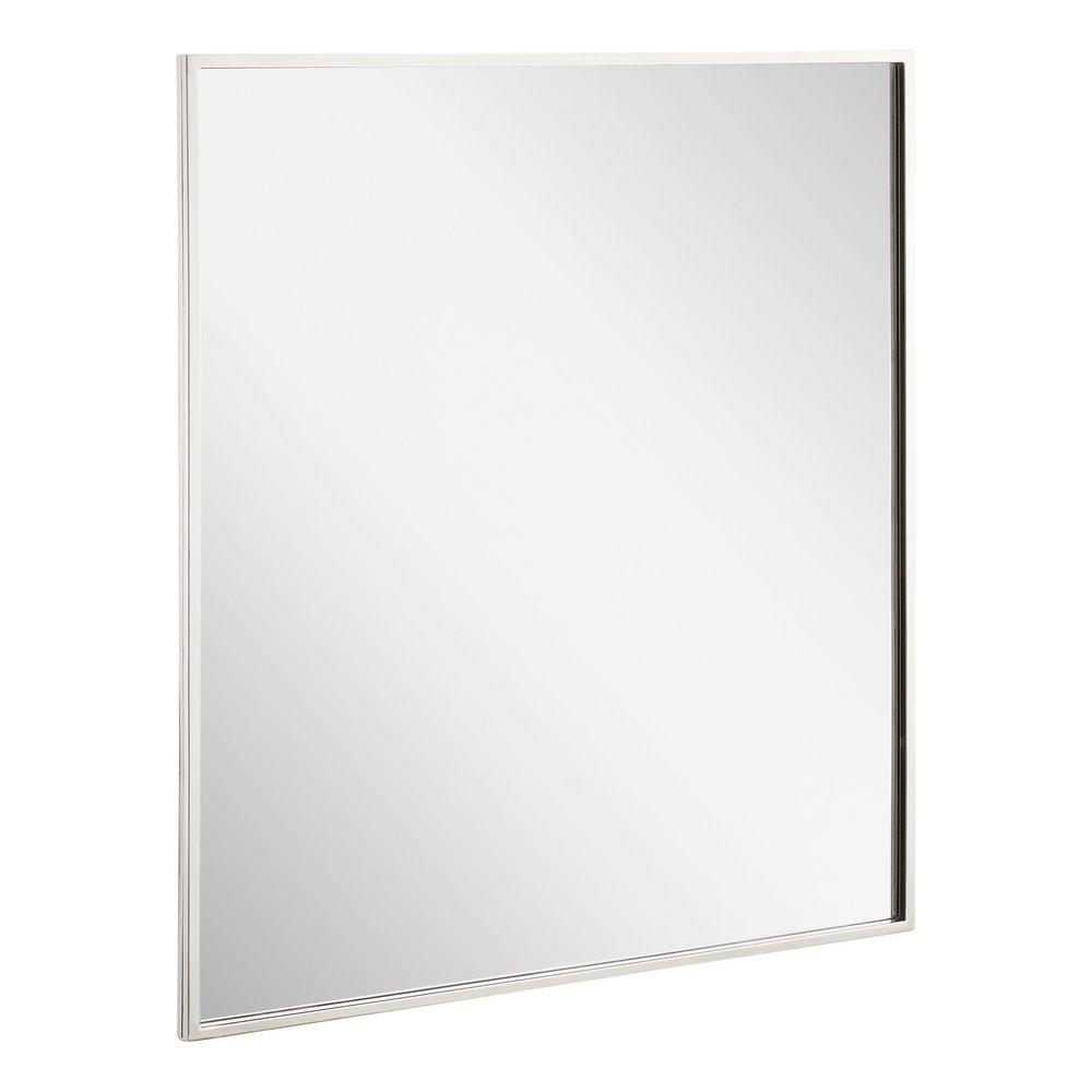 Signature Hardware Nickel 31 in. Square Vanity Mirror 
