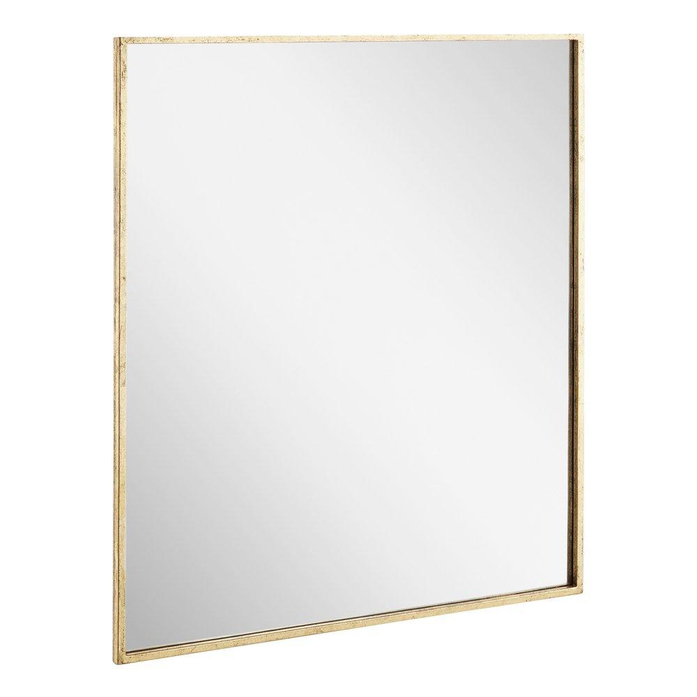 Signature Hardware Gold Leaf 31 in. Square Vanity Mirror 