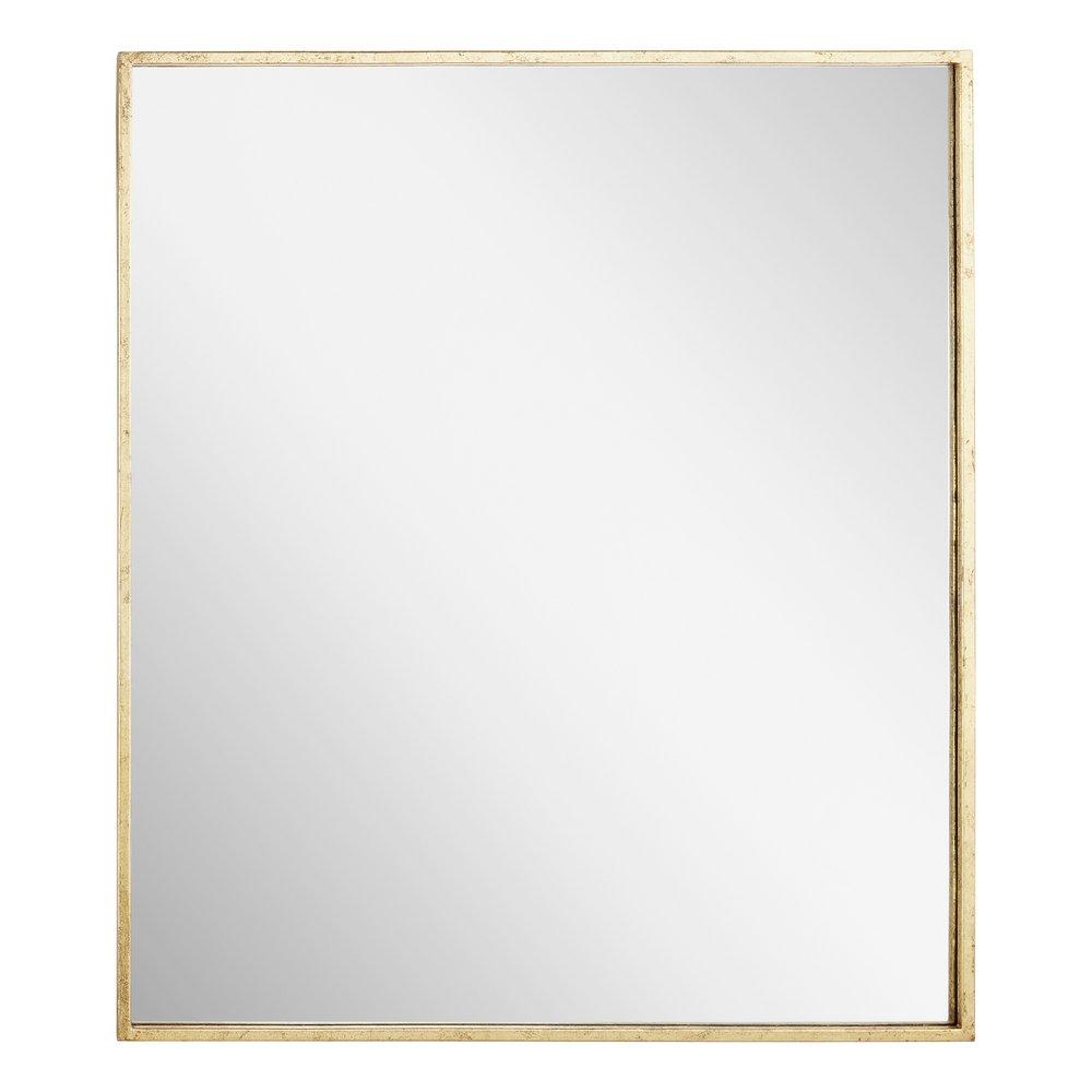 Signature Hardware Gold Leaf 31 in. Square Vanity Mirror 