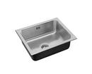25 x 19 in. No-Hole Stainless Steel Single Bowl Drop-in Kitchen Sink