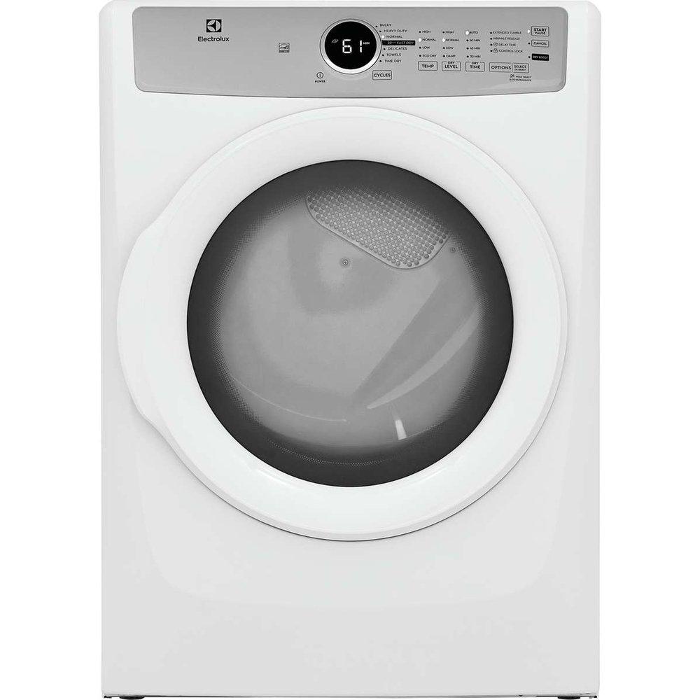 8.0 cu. ft. Front Load Dryer in White 