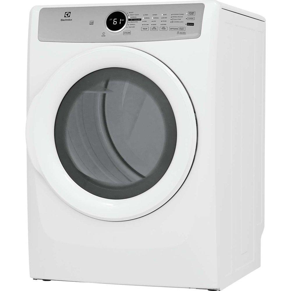 8.0 cu. ft. Front Load Dryer in White 
