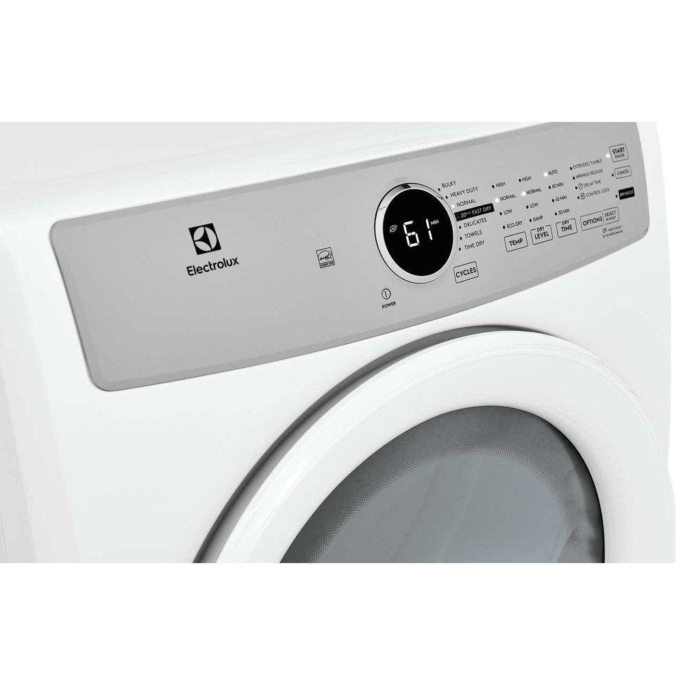 8.0 cu. ft. Front Load Dryer in White 