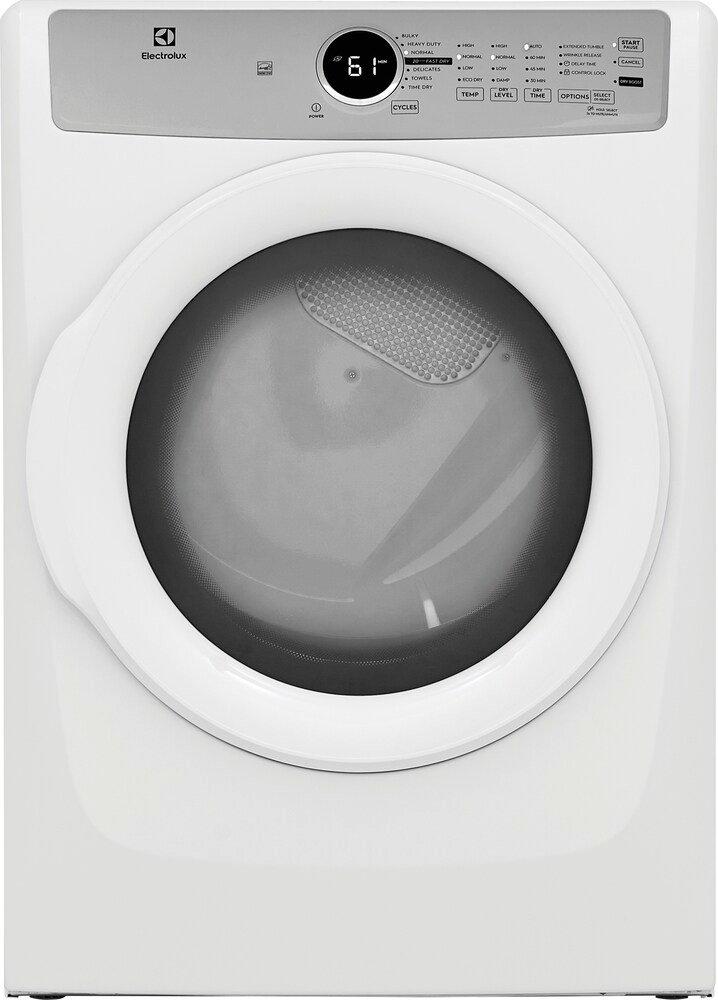 8.0 cu. ft. Front Load Dryer in White 
