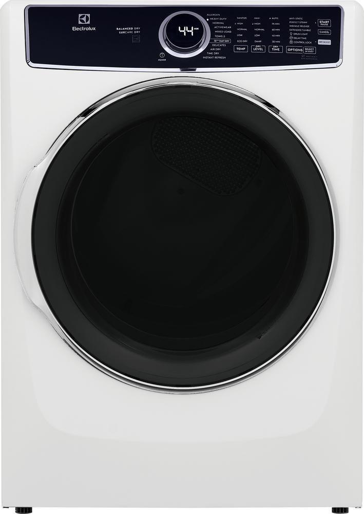 Electrolux White 8 cu. ft. 27 x 32 in. 208/240V Electric Front Load Dryer 