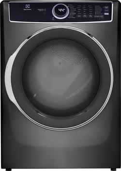 8 cu. ft. 27 x 32 in. 208/240V Electric Front Load Dryer in Titanium